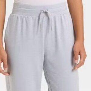 All in Motion Kid's Size Med (8) Mid Rise Fleece Jogger Pants Gray w/ Pockets